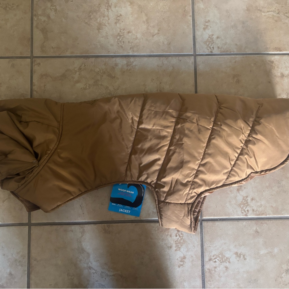 Woof Wear-Brown Quilted Dog Jacket XXL